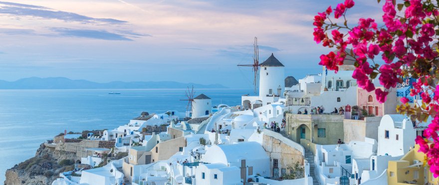 greece landing santorini