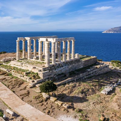Temple of Poseidon at Cape Sounion, Greece
