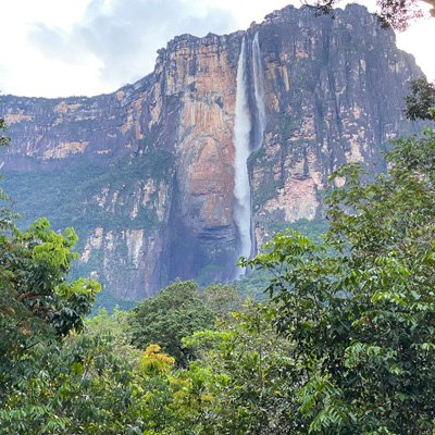 Tabletop mountain above rainforest in Venezuela