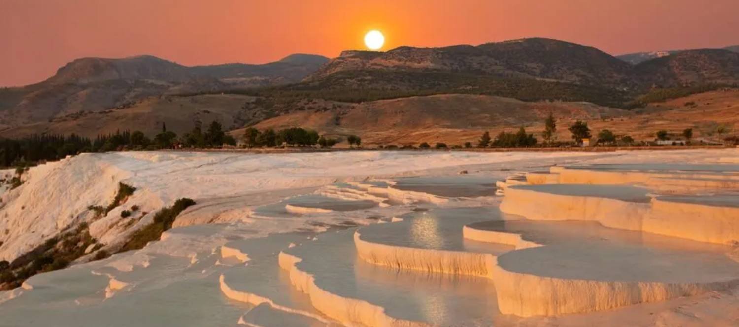 natural travertine pools and terraces pamukkale