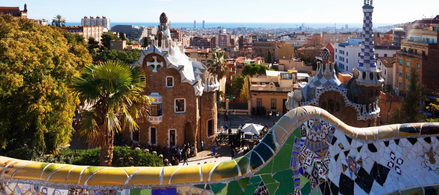 Park GĂ¼ell in Barcelona, Spain
