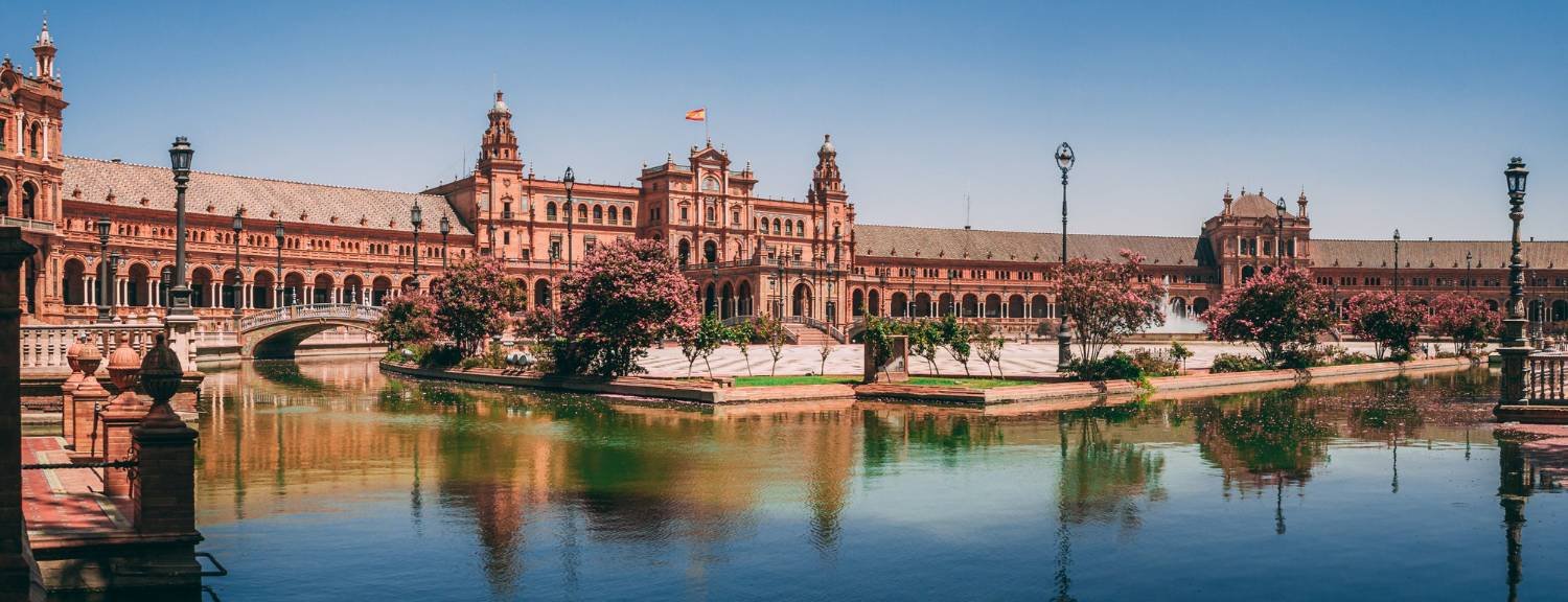 Plaza de España in Seville, Spain