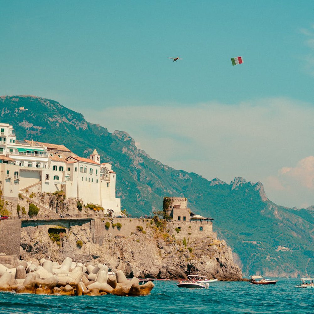 Coastal landscape in Amalfi, Italy