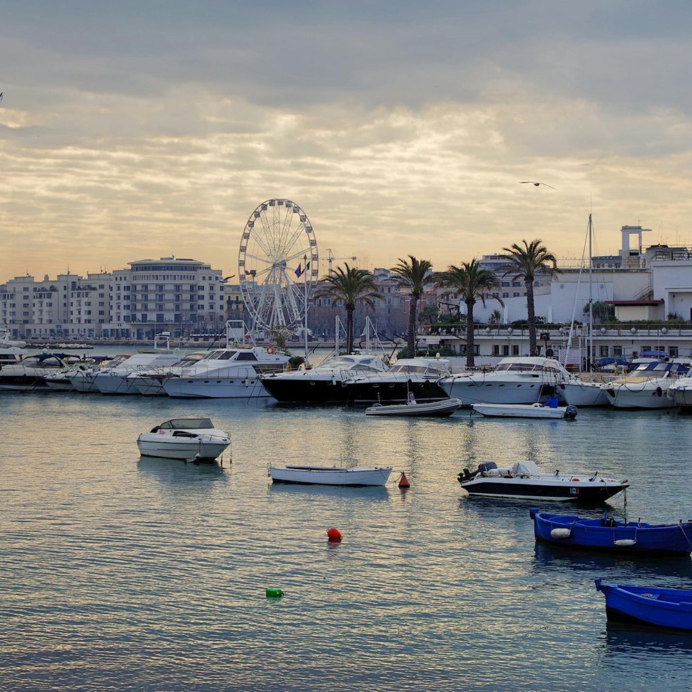 Coastal scenery in Bari, Italy