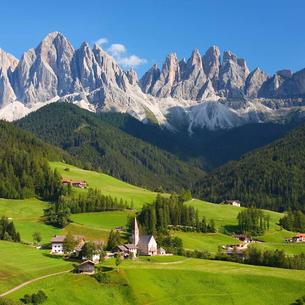 Mountain landscape in the Dolomites, Italy