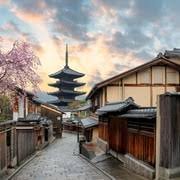 Traditional street in Japan