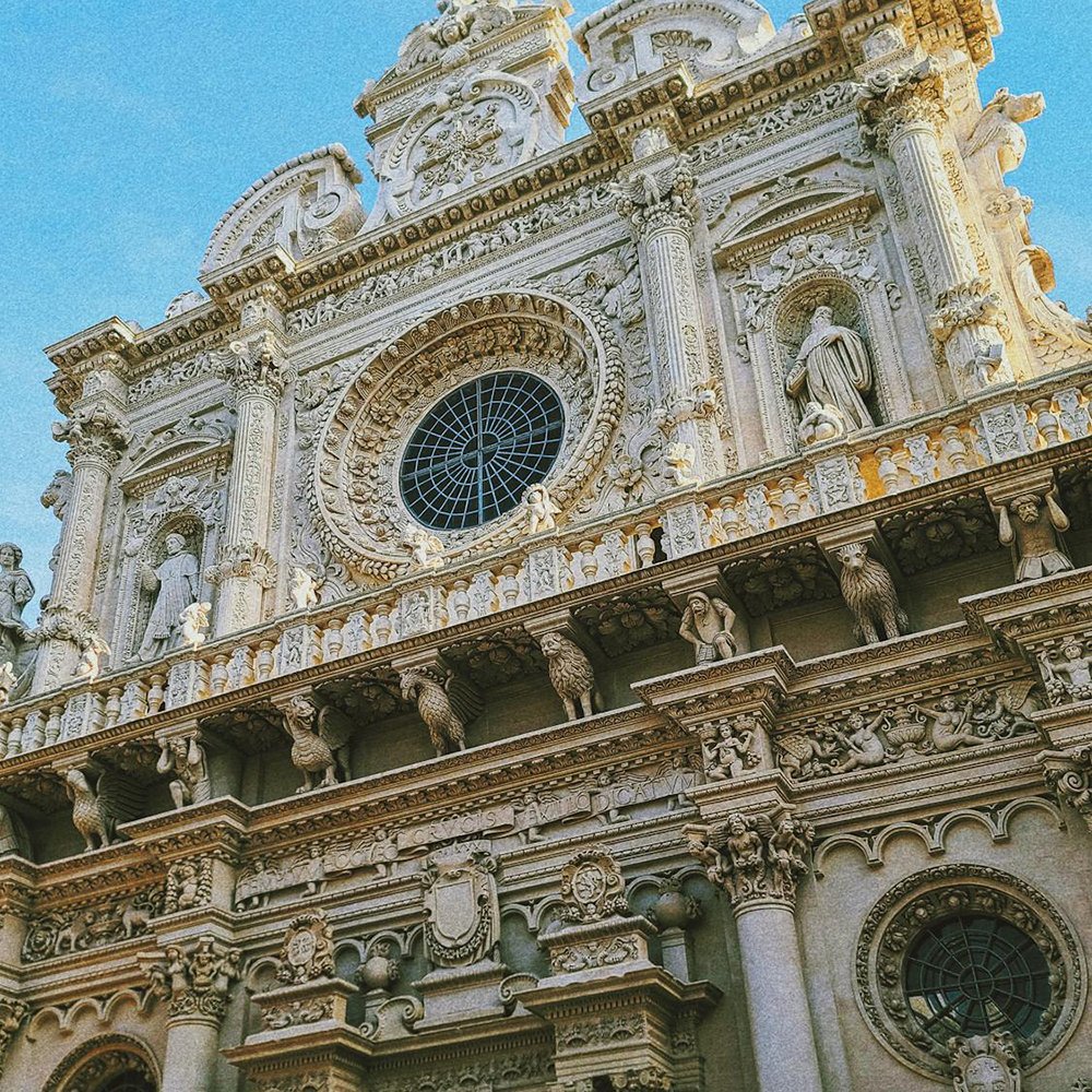 Historic scenery in Lecce, Italy