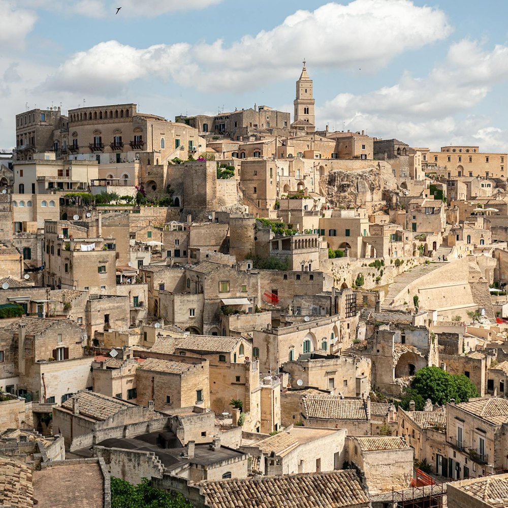 Historic scenery in Matera, Italy