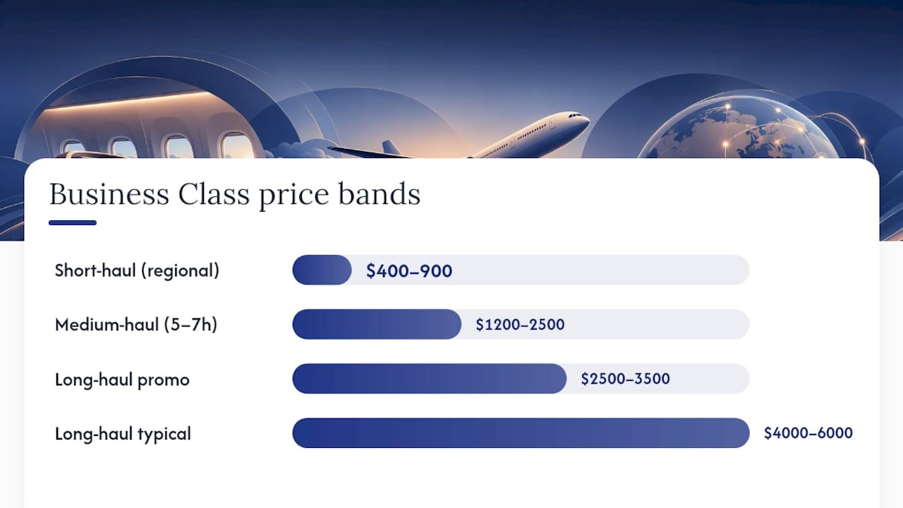 How Much Should a Business Class Ticket Cost? — overview diagram